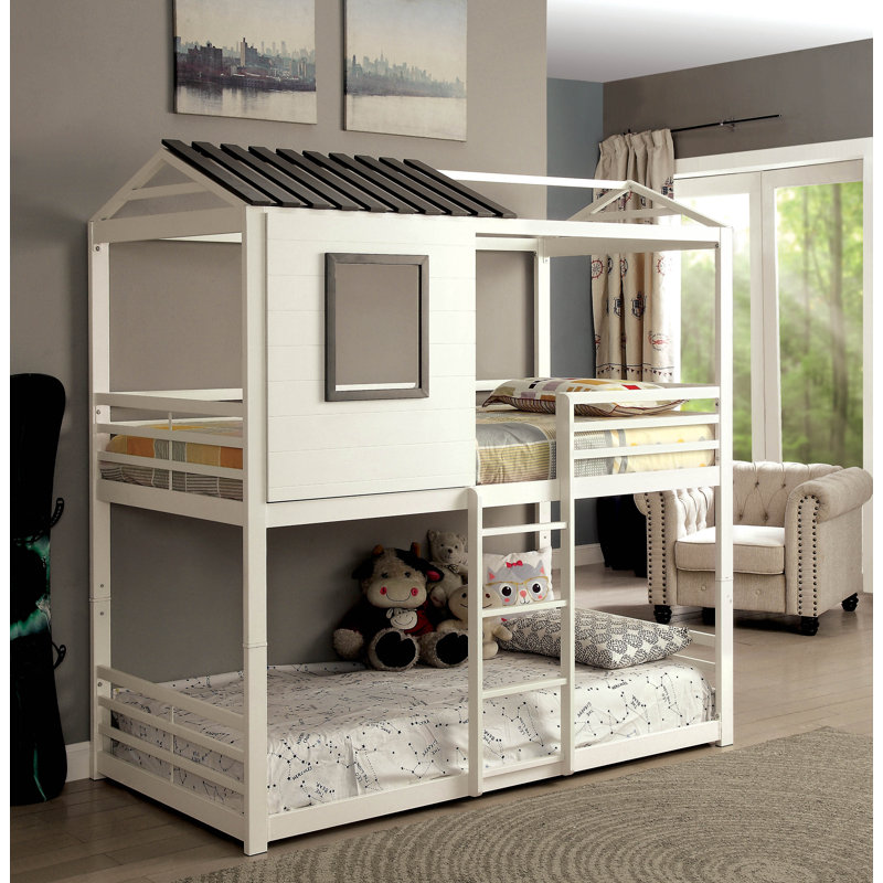 Harriet Bee Odum Novelty House Twin Bunk Bed & Reviews Wayfair